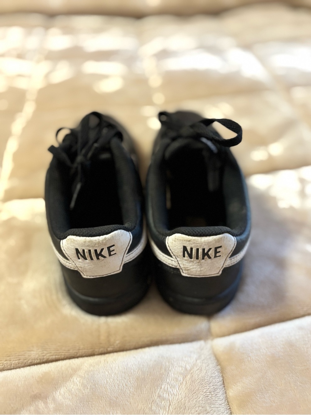 Nike Black Sneakers with White Swoosh - Picture 2 of 3